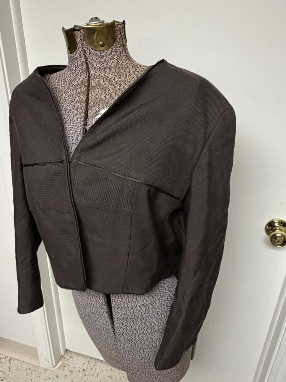 Talbots Women's Brown Zip Front Jacket Size 16